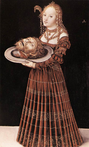 Salomé amb el cap de Sant Joan Baptista. Lucas Cranach