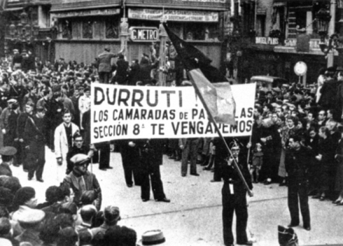 Enterrament de Buenaventura Durruti a Barcelona.